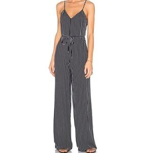 House of Harlow 1960 Black and White Striped Jumpsuit